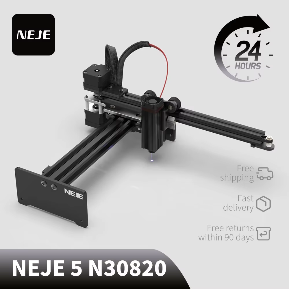 NEJE 5 N30820 40W Mini CNC Las - огляд і ціна Mini Laser Engraver Cnc Router