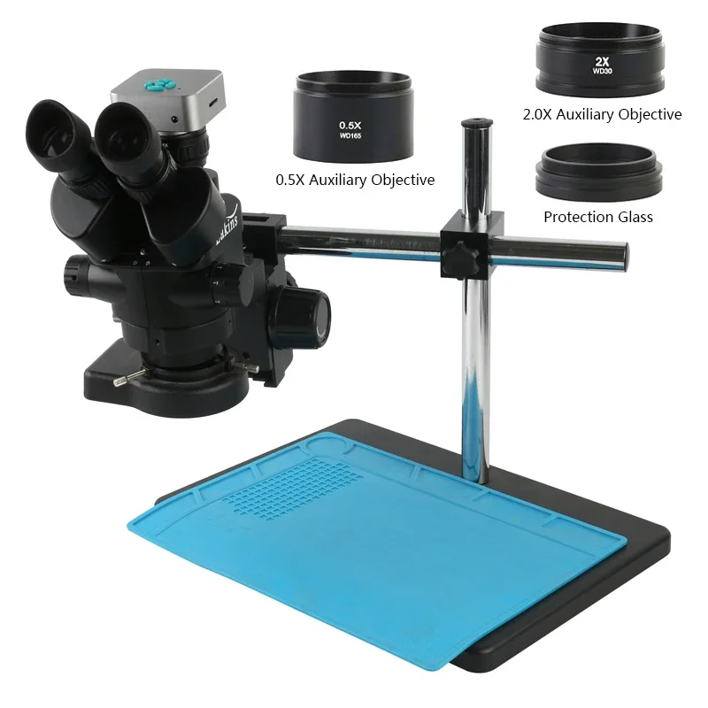 Zoom 3.5X-90X Confocal Trinocu - огляд і ціна Stereo Trinocular Microscope Pcb