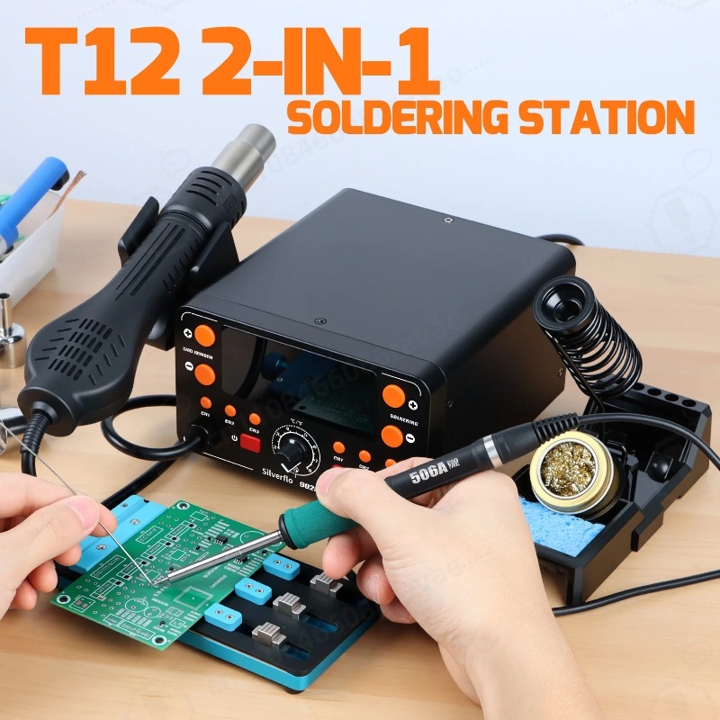 902D-IV 775W Soldering Station - огляд і ціна Hot Air Rework Station T12
