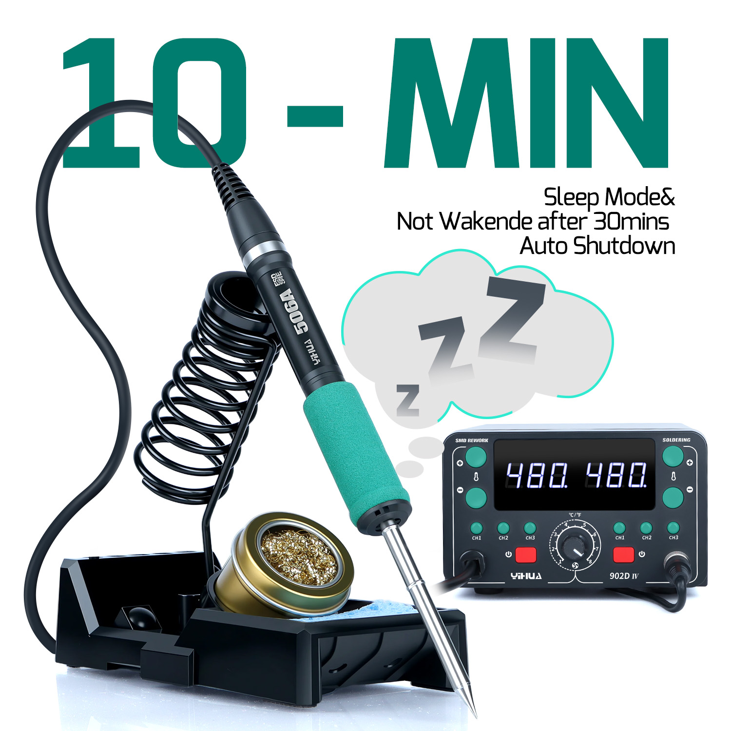 902D-IV 775W T12 Soldering Iro - огляд і ціна Hot Air Rework Station T12