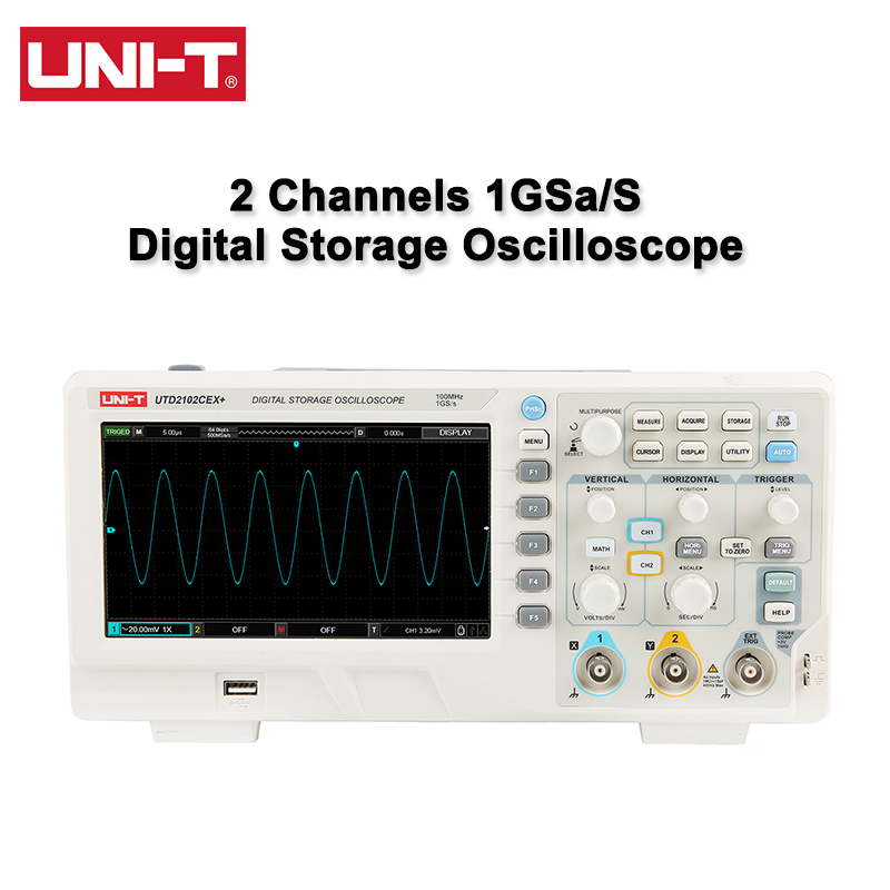 UNI-T Digital Oscilloscope UTD - огляд і ціна Digital Storage Oscilloscope 100Mhz