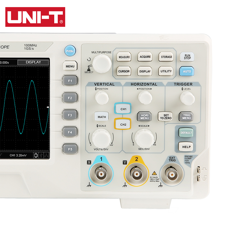 UNI-T Digital Oscilloscope UTD - огляд і ціна Digital Storage Oscilloscope 100Mhz