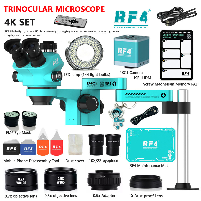 RF4 Stereo Trinocular Microsco - огляд і ціна Stereo Trinocular Microscope Pcb