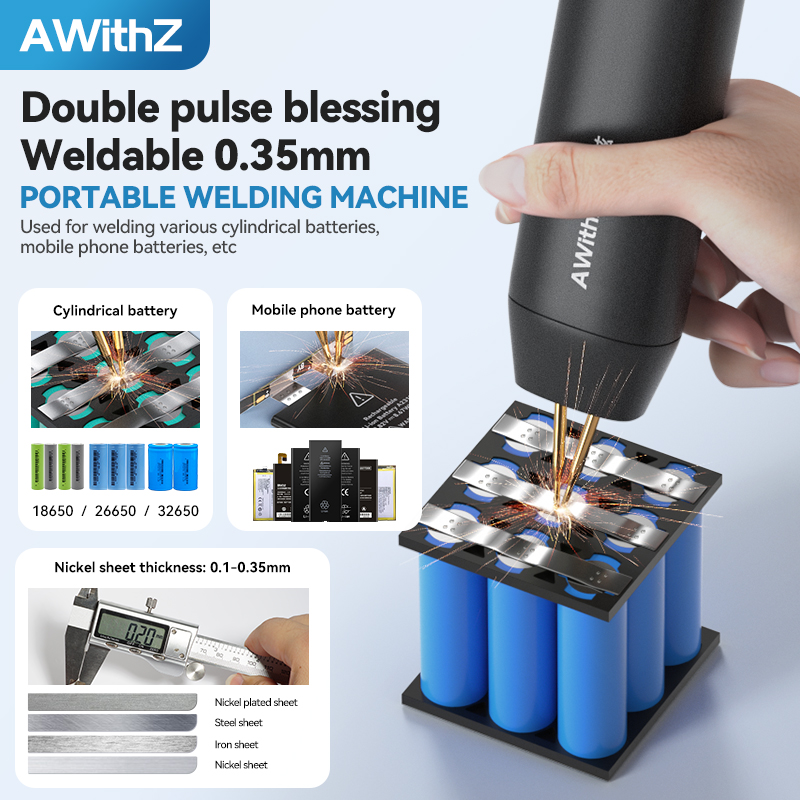 Awithz Portable Battery Spot W - огляд і ціна Spot Welder 18650 Battery Pack