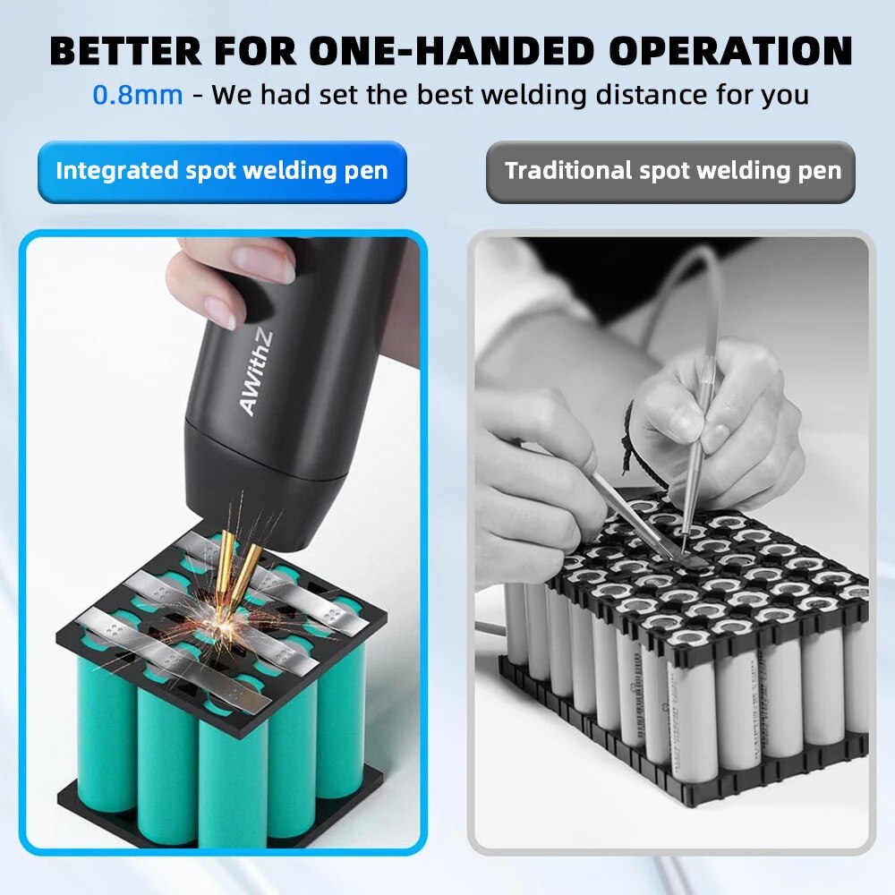 Awithz Portable Battery Spot W - огляд і ціна Spot Welder 18650 Battery Pack