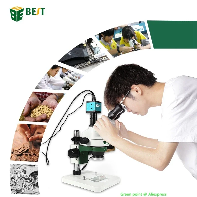 ZS7045 SERIES Stereo Digital Z - огляд і ціна Stereo Trinocular Microscope Pcb