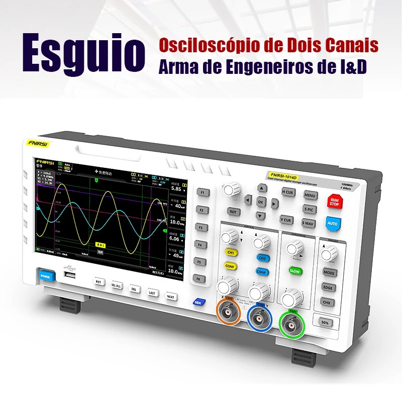 FNIRSI 1014D Digital Oscillosc - огляд і ціна Digital Storage Oscilloscope 100Mhz